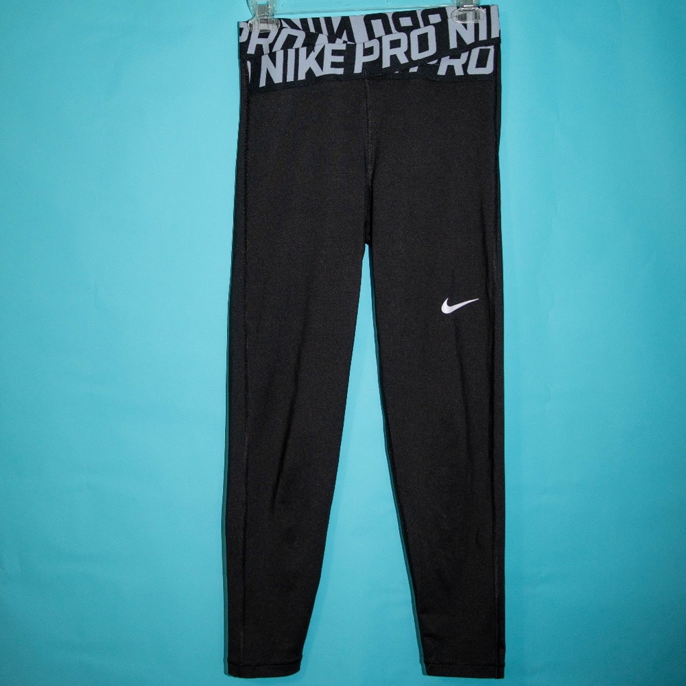 Nike Pro Dri-fit Crossover Black Leggings, Size Small